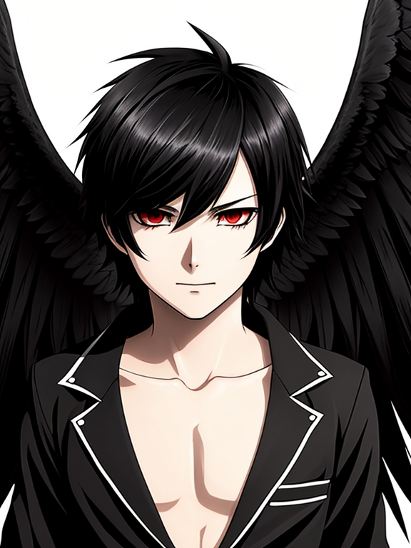 Elegant Drawing Angel Transparent - Anime Angel Wings Drawing, HD Png  Download , Transparent Png Image - PNGitem