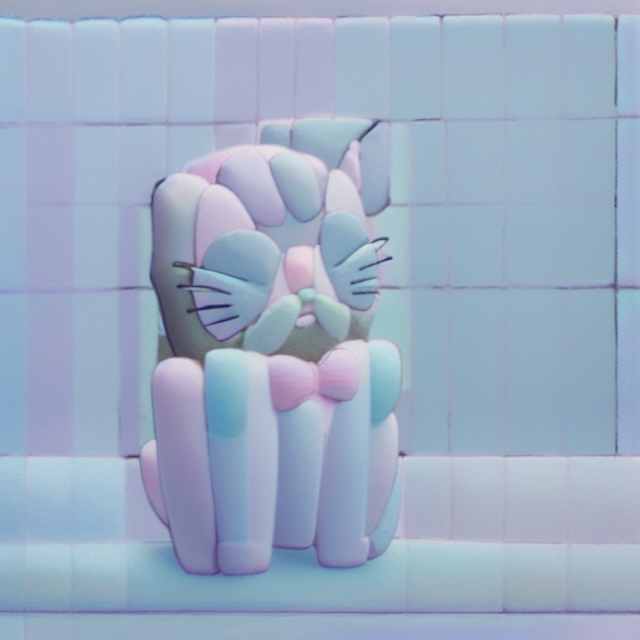a tuxedo cat coding with text: rikicode, standing character, soft smooth lighting, soft pastel colors, Scottie young, 3d blender render, polycount, modular constructivism, pop surrealism, physically based rendering, square image, Tiny cute