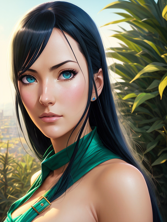 highly detailed vfx portrait of nico robin by eiichiro