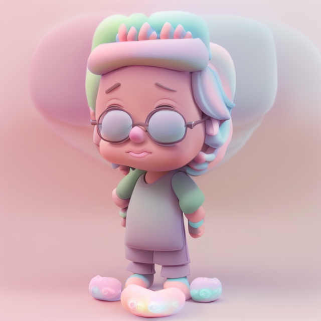 Create a cute cartoon 3D character of the picture provided. , standing character, soft smooth lighting, soft pastel colors, Scottie young, 3d blender render, polycount, modular constructivism, pop surrealism, physically based rendering, square image, Tiny cute