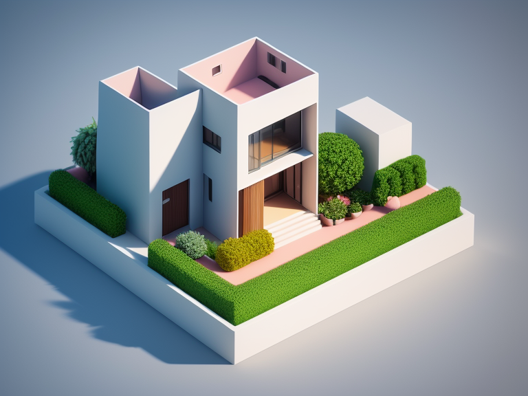 Centered, Very cute, Isometric view, Unique clay 3d icon curved low poly, a creative stadium in the year 2200 with new idea for facade. High resolution, detailed. , Thailish style decorations, 3D, 8K, minimal, indepth details, menu stand of the front., 100 mm, Pastel colors, 3d blender render, Neutral blur background, Centered, Matte clay, Soft shadows, Cute, Pretty, Curves, 16k resolution, Concept design, Modern house