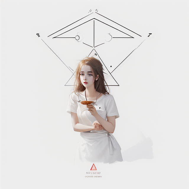Brand name Restraw , restaurant website logo, white background behind the triangle with no objects, in Agnes Cecile art style, illustration, ink illustration, white background, Make a logo with Tea and Bloom