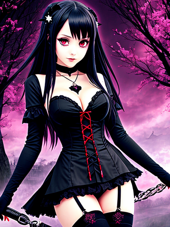 gothic vampire girl anime