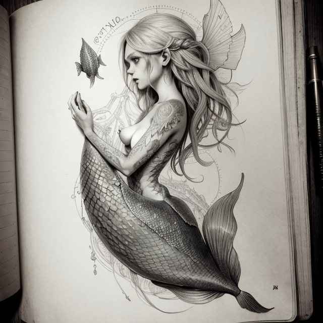 How to Draw a 3D Mermaid - Drawing Anamorphic Illusion - Vamos - YouTube
