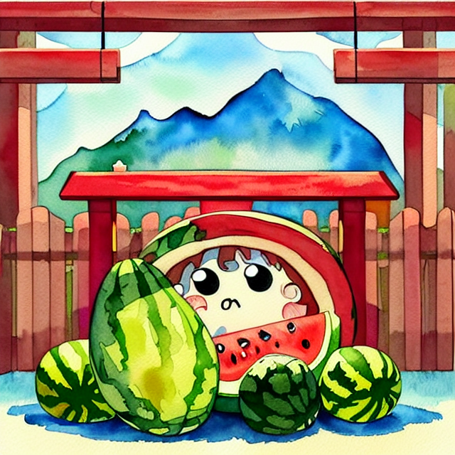 Watermelon, anime, love, HD phone wallpaper | Peakpx