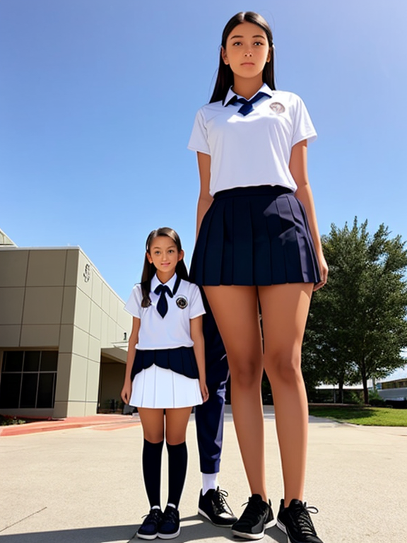 8 feet tall girl, Tall girl, huge,  - OpenDream