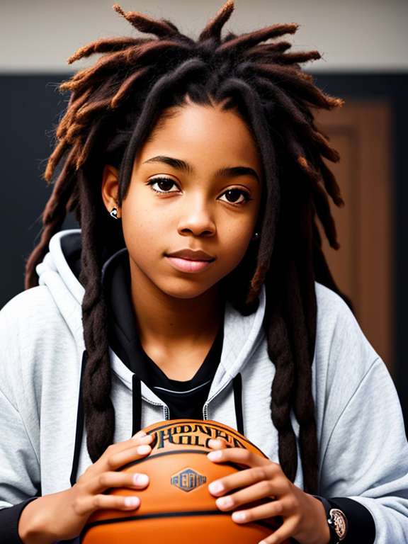 A black anime tomboy with dreadlock... - OpenDream