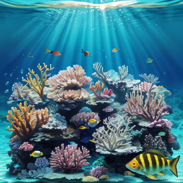 create a vibrant underwater world. - OpenDream