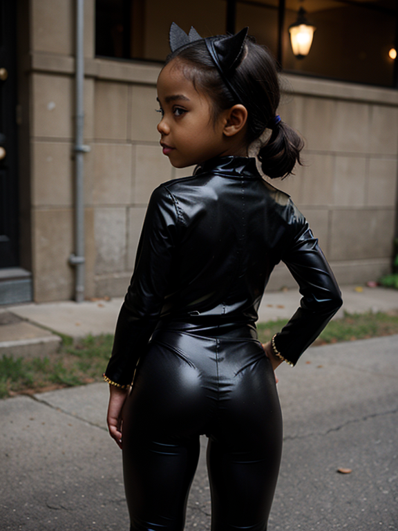 5 year old little black girl wearin... - OpenDream