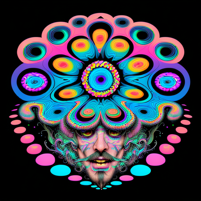 psycodelic hippy repeat pattern, , psychedelic Surrealism, realistic psychedelic hallucinations, Pablo Amaringo psychedelic art, Surreal weird art, Trippy, psychedelics, happiness, love colorful tones, highly detailed clean,  vector image, Professional photography, smoke explosion, Simple background,  flat black background, shiny vector, back background