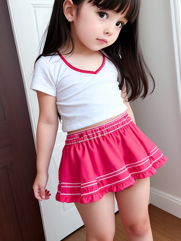 Beautiful little girl in short shor - OpenDream