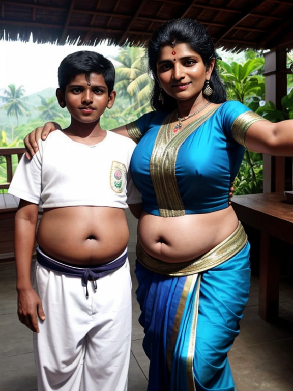 Kerala mother sexy big belly, deep  - OpenDream