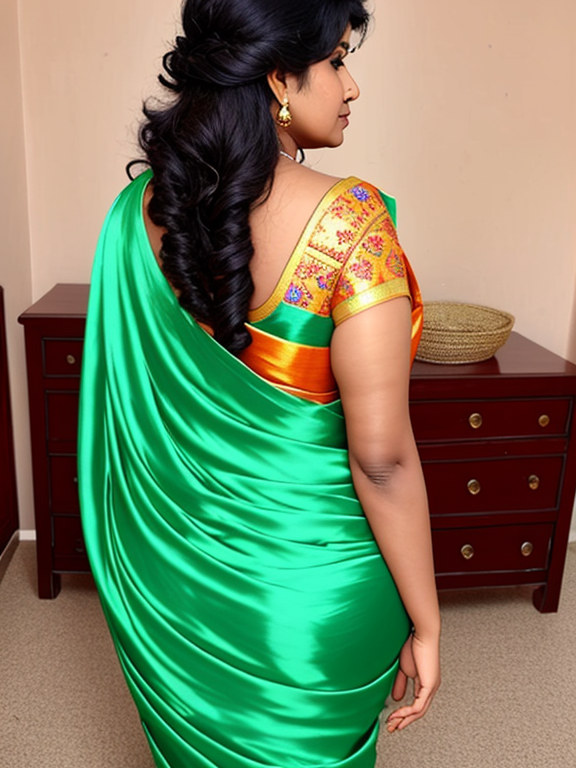 BBW Dark Skin Tamil Aunty wearing c - OpenDream