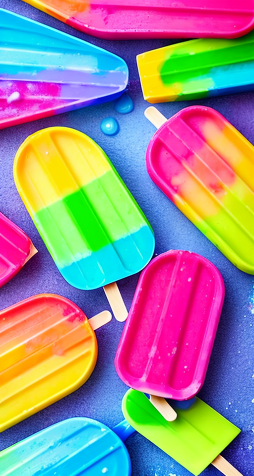 It's raining colorful popsicles outside