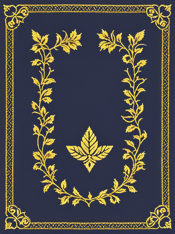 Generate a logo for BinRaza Fabrics, set against a dark navy background with golden typography. BinRaza Fabrics specializes in men's unstitched shalwar qameez, and the logo should prominently feature unstitched fabric elements. Incorporate traditional textile motifs into the design, such as intricate patterns or weaving textures, to symbolize the company's commitment to heritage and craftsmanship. The typography should exude elegance and sophistication, reflecting the brand's dedication to quality. The color scheme of navy blue and gold should evoke trust, professionalism, and luxury. Ensure the logo is modern, memorable, and appeals to customers seeking authentic and high-quality garments.