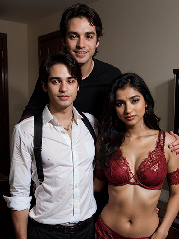 Jewish men with a indian girl