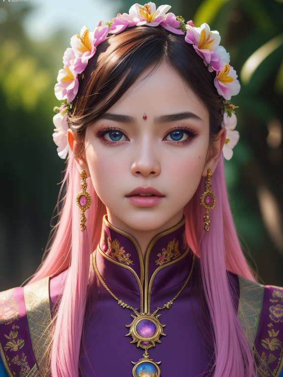 masterpiece ultra detailed, best quality, perfect face, detailed symmetric iris, perfect smooth skin texture, Vẽ một cô gái anime tóc vàng mặc áo tắm , digital art, illustration, full-body-shot:1, detailed round young teen face Good Hands, detailed piercing eyes, detailed luscious lips, realistic, realism, intricate, cinematic lighting, comprehensive cinematic, portrait photography, magical photography, (gradients), colorful, detailed landscape, cinematic bloom, hyper realism, soft light, dramatic light, sharp, HDR, (RSEEmma:1.5), wearing traditional clothes