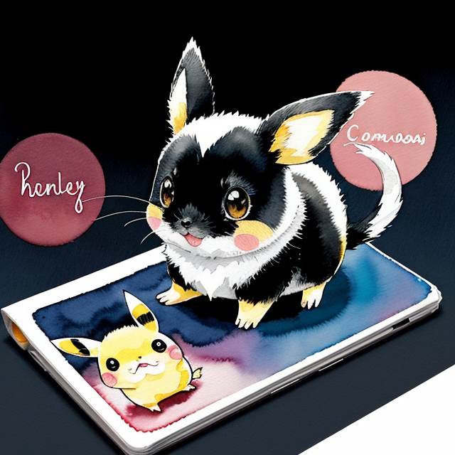 pikacu, nice art, well hand-drawn art, colorful, Small body, Cute animal, Cute clothing, Full body, Cute Eyes, Cute expressions, Watercolor style, Storybook style, Character Design, Illustrator, Digital watercolor, White background, Cartoon style, Kawaii, white background, one single character, pokemon style