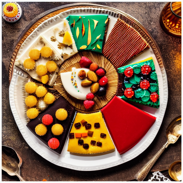 Post Idea Text and Presentation Create a post on LinkedIn containing three photos. A picture of a beautifully arranged plate of assorted traditional sweets. Make sure the sweets are visually appealing and well lit. Perhaps include a candle or lamp to represent the spiritual significance of the birth of the Prophet. Add a touch of Islamic art or Arabic calligraphy in the background. A heartfelt photo of people enjoying desserts together, showing the communal side of this special occasion. Capture smiles and shared moments.