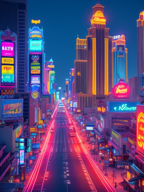 Las Vegas And Macau Street neon style, At night, Cinematic lighting, Volumetric lighting, Epic composition, Photorealism, Bokeh, highly detailed, Octane render, HDR, Subsurface scattering, Epic composition, Photorealism, Bokeh, highly detailed, Octane render, HDR, Subsurface scattering, standing centered, 3d style, Add cinematic lighting with background color matching the lights., Cute, At  night, Cinematic lighting, Volumetric lighting, Epic composition, Photorealism, Bokeh, highly detailed, Octane render, HDR, Subsurface scattering, Epic composition, Photorealism, Bokeh, highly detailed, Octane render, HDR, Subsurface scattering, standing centered, 3d style, Add cinematic lighting with background color matching the lights.