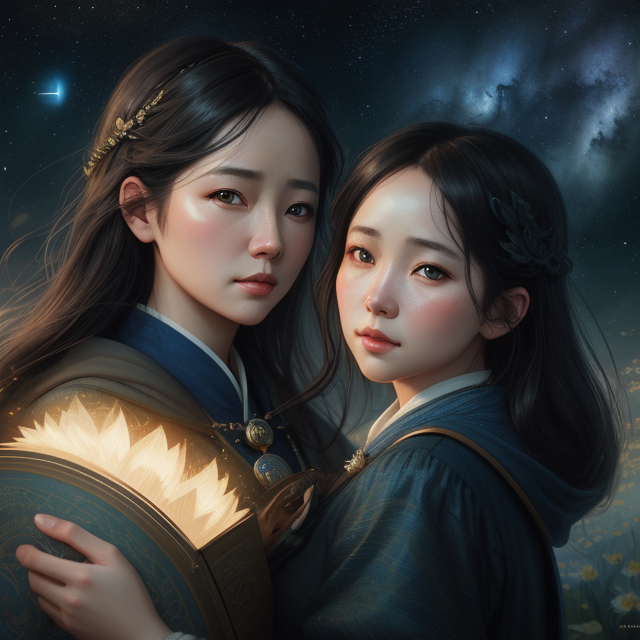 Love, longing, woman, album , time lapse, swirling night sky by Van Gogh, fantasy, dreamlike, 4k, symmetrical, intricate details, highly detailed, by ross tran, wlop, artgerm and james jean, Brian Froud, art illustration by Miho Hirano, Neimy Kanani, highly detailed, vibrant, TanvirTamim, rendered in unreal engine, photorealistic, trending on artstation, sharp focus, studio photo, Atey Ghailan and Beatrix Potter