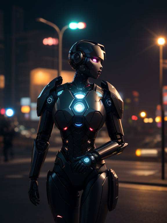 artificial intelligence couple with a home, Cute, At  night, Cinematic lighting, Volumetric lighting, Epic composition, Photorealism, Bokeh, highly detailed, Octane render, HDR, Subsurface scattering, Epic composition, Photorealism, Bokeh, highly detailed, Octane render, HDR, Subsurface scattering, standing centered, 3d style, Add cinematic lighting with background color matching the lights.