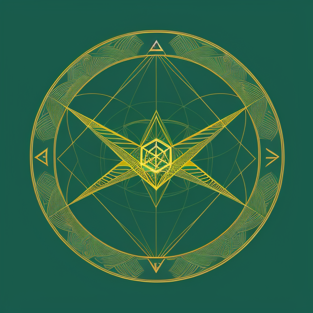 a guy falling into deep coean , Line art logo, Bohemian style, Simple, Minimalistic, Symbol, Template, Monogram, Thin lines, Sacred geometry, Centered and symmetrical, Flat illustration, Hipster, Sleek, Astrology, Trendy, Earth tones, Flat color, Vector illustration, 2D, Green and gold color scheme