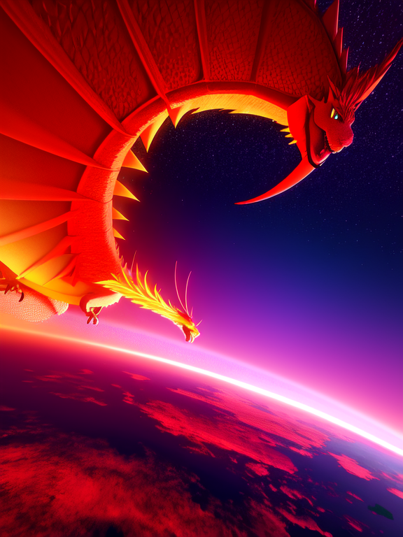 Pixar style, 3d style, Disney style, 8k, Beautiful, create a flying red dragon , 3D style rendered in 8k using, disney movie effect