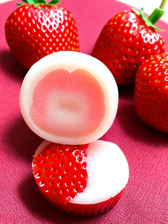 Strawberry mochi character