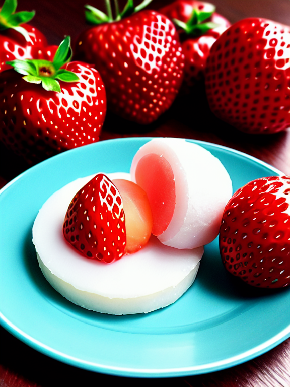 Strawberry mochi character