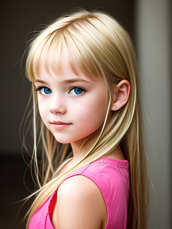 a young blonde girl