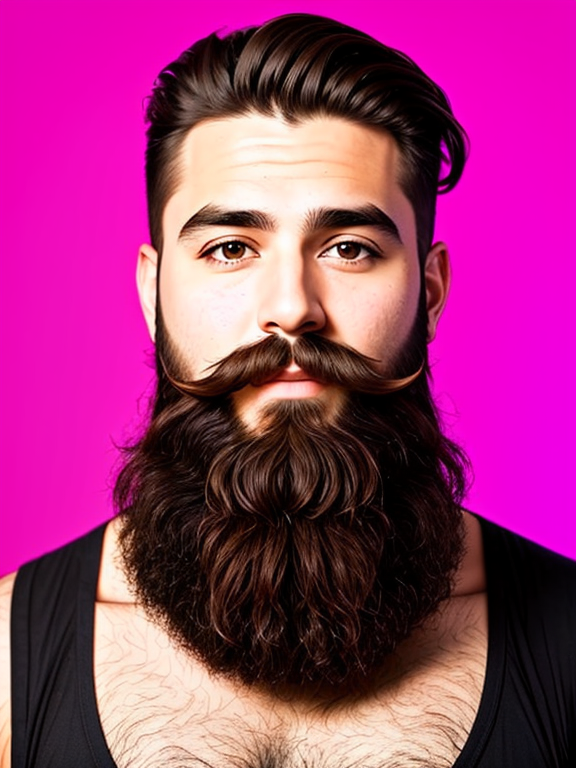 Generate profile pictures for a YouTube channel featuring a man with various beard and mustache styles. man seeing not in front 