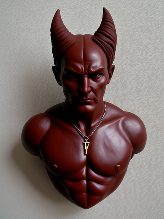 The devil, clay art