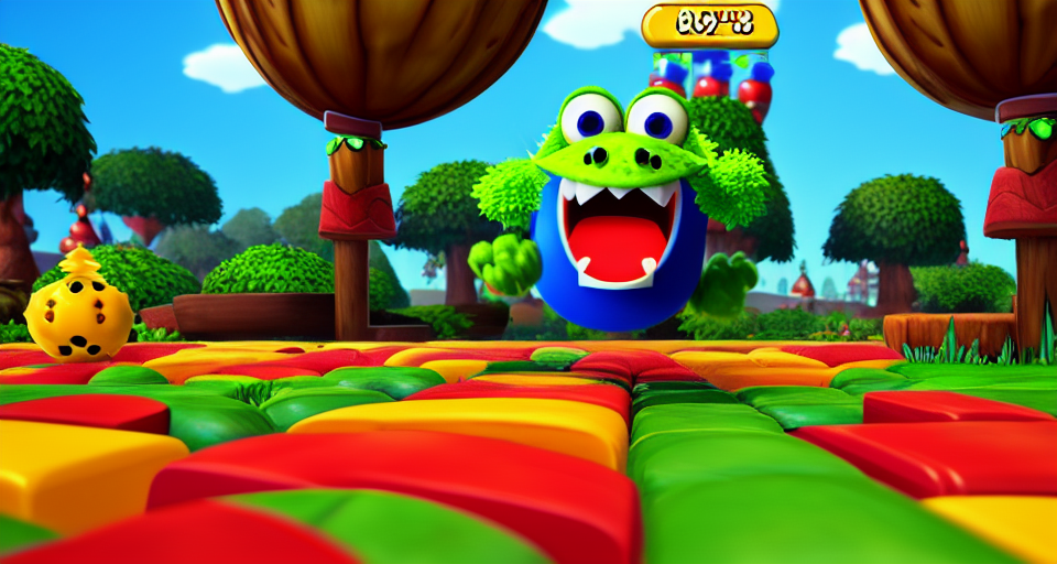 fruit monster chasing boy game