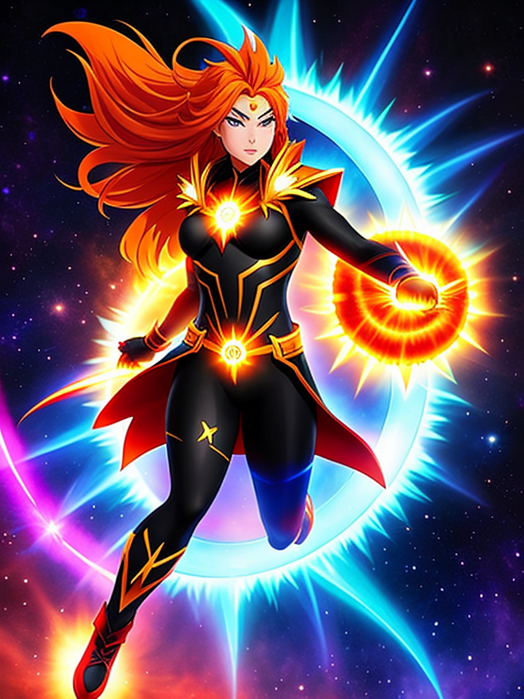  Mutant Name: Solstice Blaze  This name evokes the power and intensity of the sun, with “Solstice” representing the peak of solar energy and “Blaze” emphasizing the fiery nature of his abilities. Solstice Blaze is ready to shine brightly as a member of the Celestial Vanguard, bringing light and warmth to those in need.