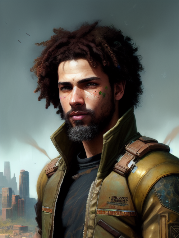 detailed symmetric beautiful hazel eyes, boy age 17, mixed race, dark brown scruffy curly hair, big hazel eyes, scrawny, grits his teeth, has a jagged blade as a weapon. no beard, apocalyptic environment, splatter drippings, style of Horizon Zero Dawn, style of Brian Froud, Carne Griffiths, Wadim Kashin, John William Waterhouse, centre image, golden hour, 8k, soft lighting aesthetic, edge-to-edge print, volumetric lighting, TanvirTamim, cinematic, colorful background, concept art, dramatic lighting, high detail, highly detailed, hyper realistic, intricate, intricate sharp details, octane render, smooth, studio lighting, trending on artstation