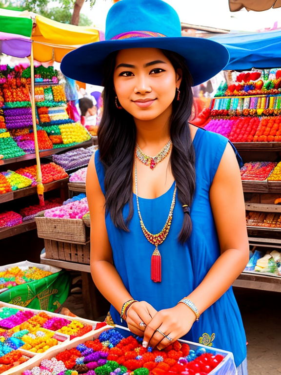 My dream is to work as a street vendor and sell my enticing masterpieces of jewelry that compose of vibrant and stunning colors as a result of my family's copious character