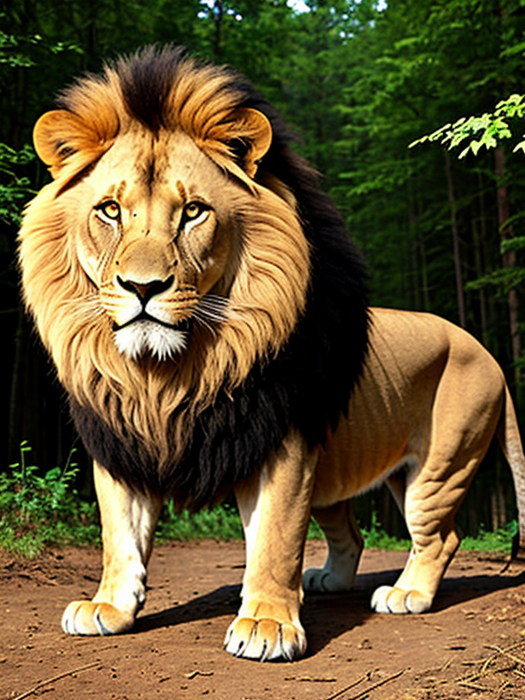 Every day, the lion would hunt down animals, and the forest was filled with fear.