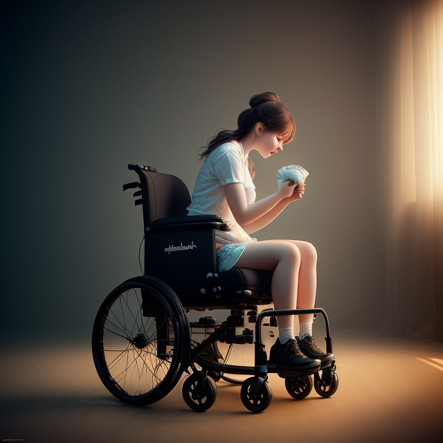 Paralyzed girl needs diaper change, In the style of mike campau, Vray tracing, Serge marshennikov, Photo-realistic techniques, Energetic and bold, Mottled, Janek sedlar