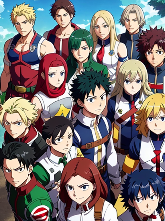 12 apostles of Jesus (man only) using my hero academia characters