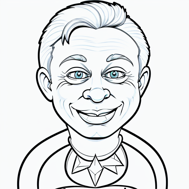 Bluey, Fun and Games, Coloring Book ,coloring pages, smiling, white background, sharp focus, (caricature:1.4), drawing
