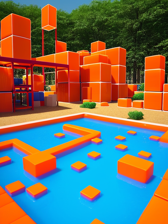 I had a dream about a massive amusement park full of orange foam cubes. I was so happy jumping there and I plays for hours and hours. There was so many people there too. The only thing you could see in that amusement park was orange cubes