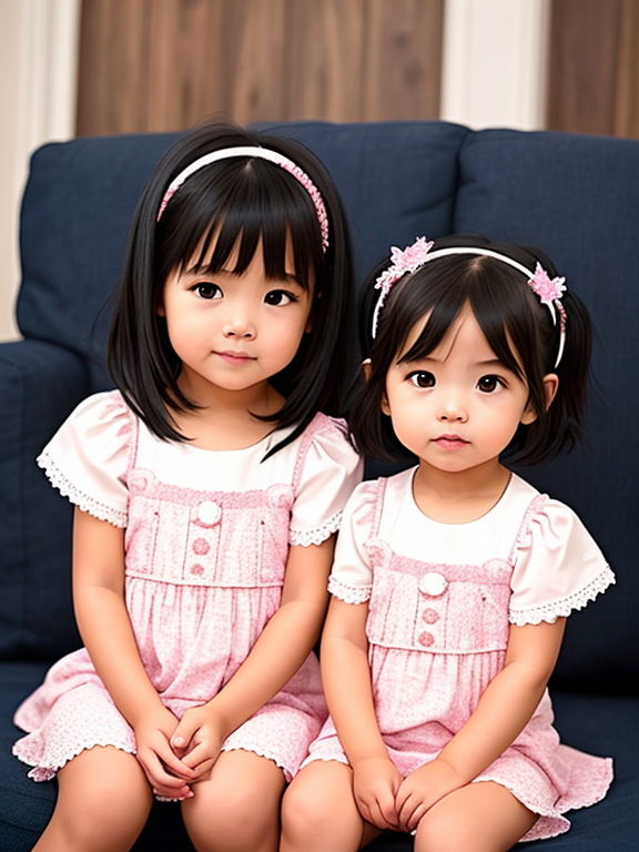 Two toddler girls 