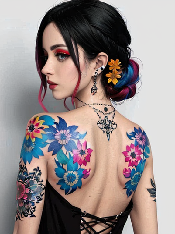 Colorful tattoos