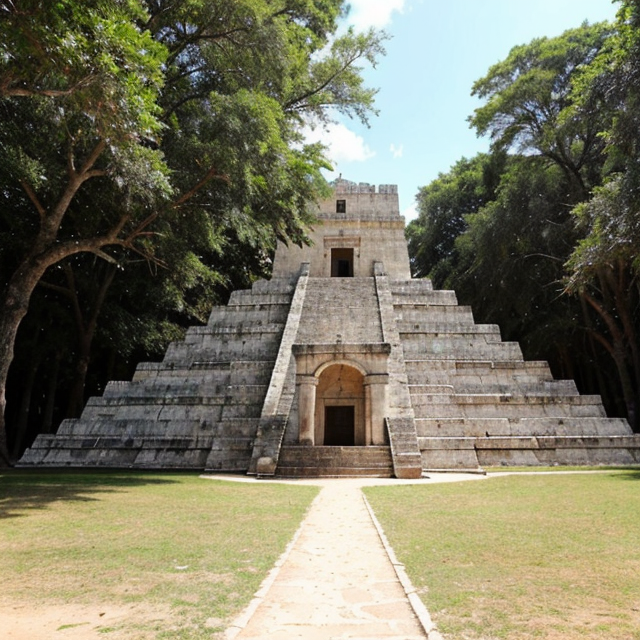a photo of a beautiful, cute, Chichén Itzá, situada na península de Yucatán, México, é um dos sítios arqueológicos mais emblemáticos e bem preservados da civilização maia. Fundada por volta do século VI d.C., Chichén Itzá foi um dos maiores centros urbanos maias, abrigando uma população diversificada e uma impressionante variedade de construções arquitetônicas. Entre suas estruturas mais notáveis está a pirâmide de Kukulkán, também conhecida como El Castillo, uma maravilha arquitetônica que se destaca por seu design preciso, alinhado com os fenômenos astronômicos. Durante os equinócios de primavera e outono, a sombra projetada pelos degraus da pirâmide cria a ilusão de uma serpente descendo as escadas, um tributo ao deus maia Kukulkán. Além da pirâmide, Chichén Itzá é lar de outros monumentos impressionantes, como o Templo dos Guerreiros, o Grande Campo de Jogos de Pelota e o Observatório El Caracol. Cada uma dessas estruturas revela aspectos cruciais da vida religiosa, social e científica dos maias. O Grande Campo de Jogos de Pelota, por exemplo, é o maior e mais bem preservado campo de jogo maia conhecido, e seus relevos esculpidos nas paredes retratam cenas cerimoniais e mitológicas associadas ao jogo. O Observatório El Caracol demonstra o profundo conhecimento astronômico dos maias, utilizado para a observação de corpos celestes e para a elaboração de calendários complexos. Chichén Itzá também revela a habilidade dos maias em engenharia hidráulica, com a construção de cenotes sagrados que serviam como fontes de água e locais de oferendas rituais. Este sítio arqueológico não apenas oferece uma visão sobre o passado glorioso dos maias, mas também nos permite apreciar a sua avançada compreensão de astronomia, matemática e arquitetura. Chichén Itzá é, sem dúvida, um testemunho duradouro do engenho e da espiritualidade da civilização maia., standing behind the counter, blue eyes, shiny skin, freckles, detailed skin, price labels, a masterpiece