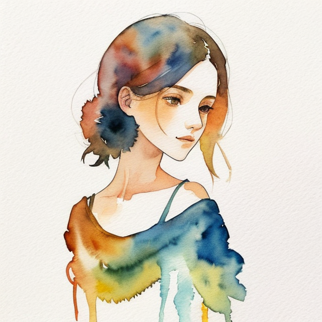 informática, A simple, minimalistic art with mild colors, using Boho style, aesthetic, watercolor
