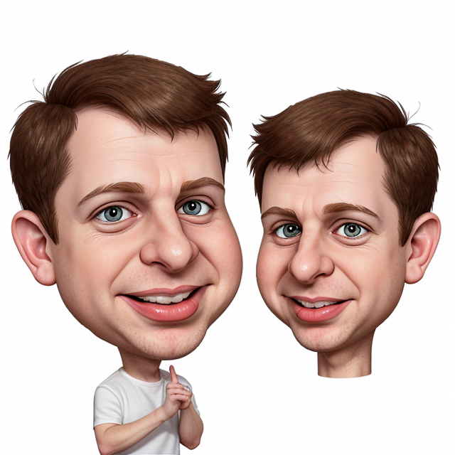 chibi Sam Altman with one finger on his lips in a 