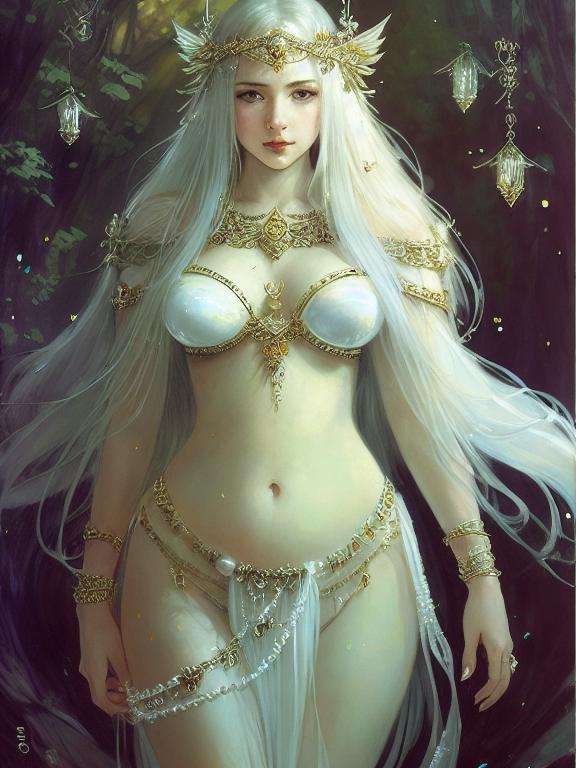 Seductive princess elf woman with l - OpenDream