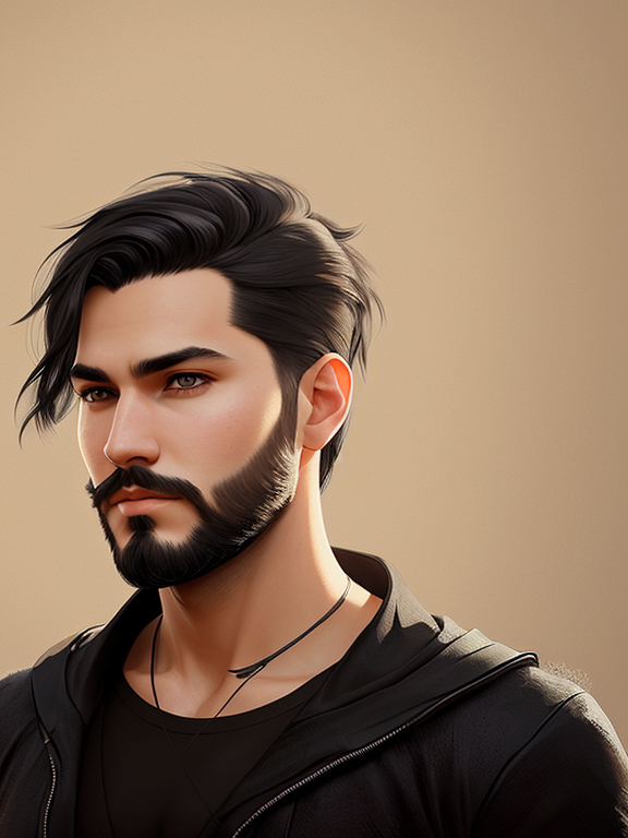 boy, black hair, cut hair, beard, modern fantasy character, perfect anatomy, centered, approaching perfection, dynamic, highly detailed, artstation, concept art, soft, sharp focus, illustration, full background