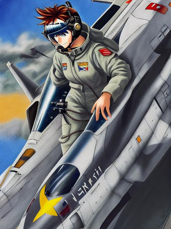 anime fighter pilot - OpenDream